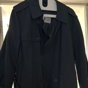 R&R Uniforms Inc Black Trench Coat with thinsulate lining